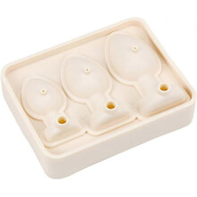 (Beige) Prank Butt Plug Shaped Ices Cubes Trays, Funny Silicone Mold for DIY Cake Chocolate Candy