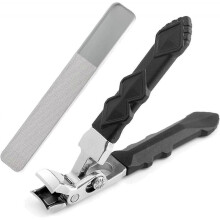 (1pc) Nail Clipper,Wide Jaw Opening Nail Clipper, Stainless Steel Foot Nail Clippers with Collection Container, Nail Clippers for Seniors
