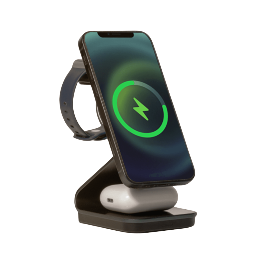 Daewoo 3-in-1 Magnetic Wireless Charger Dock Charging Station Watch Phone Case