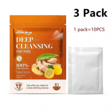 (3pack Foot patch) 50pcs Detox Foot Patches Ginger Cleansing Foot Pads Natural Remove Dampness Toxins Relieve Stress Improve Sleep Body Foot Care