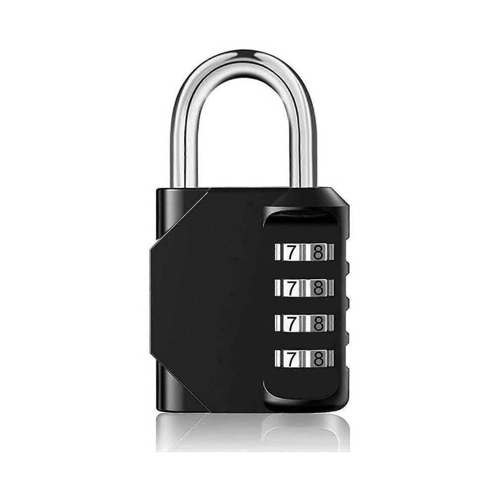 Cadenas à combinaison - Serrure à combinaison à 4 chiffres pour gymnase, école, portail, garage, casiers à bagages et boîte à outils