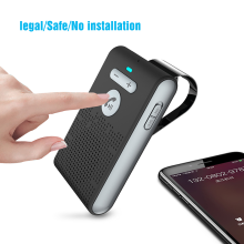 (Musta) Siparnuo auton langaton handsfree-kaiutinpuhelin Manos Libres -kaiutin Bluetooth handsfree-autosarja