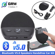 (Pakkauksessa) Langaton ajoneuvo Bluetooth V5.0 -kaiuttimet Handsfree-autosarja Handsfree Bluetooth-kaiutinpuhelin