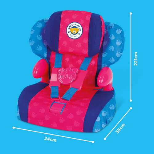 Casdon Build-A-Bear Workshop Jouet d’ami à fourrure Siège d’appoint d’auto 1