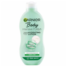 3 x Garnier Body Intensive 7 Days Hydrating Lotion Aloe Vera Normal Skin 400ml