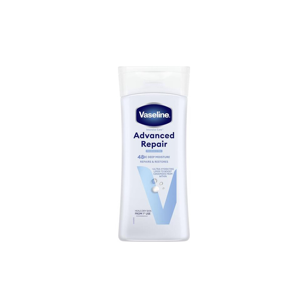 3 x Vaseline Intensive Care Advanced Repair Unscented Body Lotion 200ml