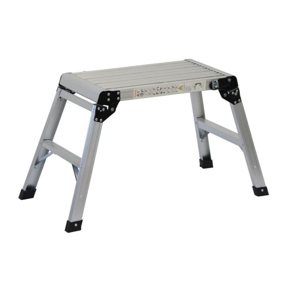Oypla 150kg Folding Aluminium Work Platform Step Up Bench Ladder EN131