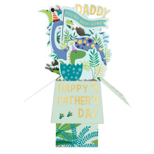 Clever Cubes Pop Up Daddy You're Raw-Some! Father's Day Pop Up Greeting Card