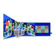 Pop Up Father's Day Card & Chocolate Treat Tray Best Dad Card & Gift