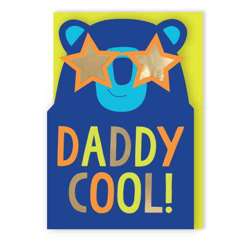Daddy Bear Daddy Cool Father's Day Greeting Card 1