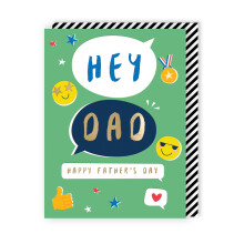 Hey Dad Happy Father's Day Fun-Tastic Father's Day Greeting Card