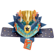 Happy Father's Day 3D Pop Up Trophy Father's Day Greeting Card