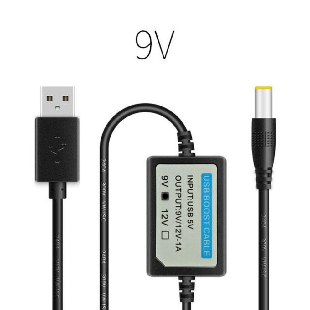 USB Power Boost Cable 5V to 9V/12V 1A Step Up Module Booster Power Converter Adapter 2.1x5.5mm Plug For Router Fans Speakers