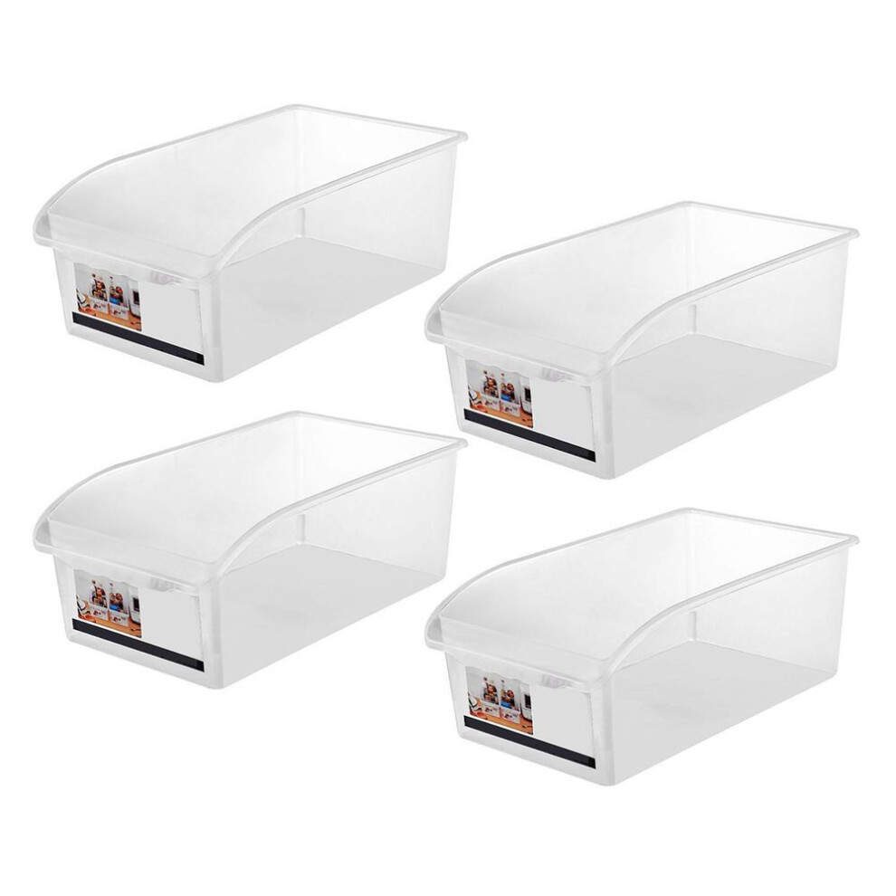Refrigerator Organizer Bins Clear Plastic Fridge Organizer Drawer Style Freezer Freshness