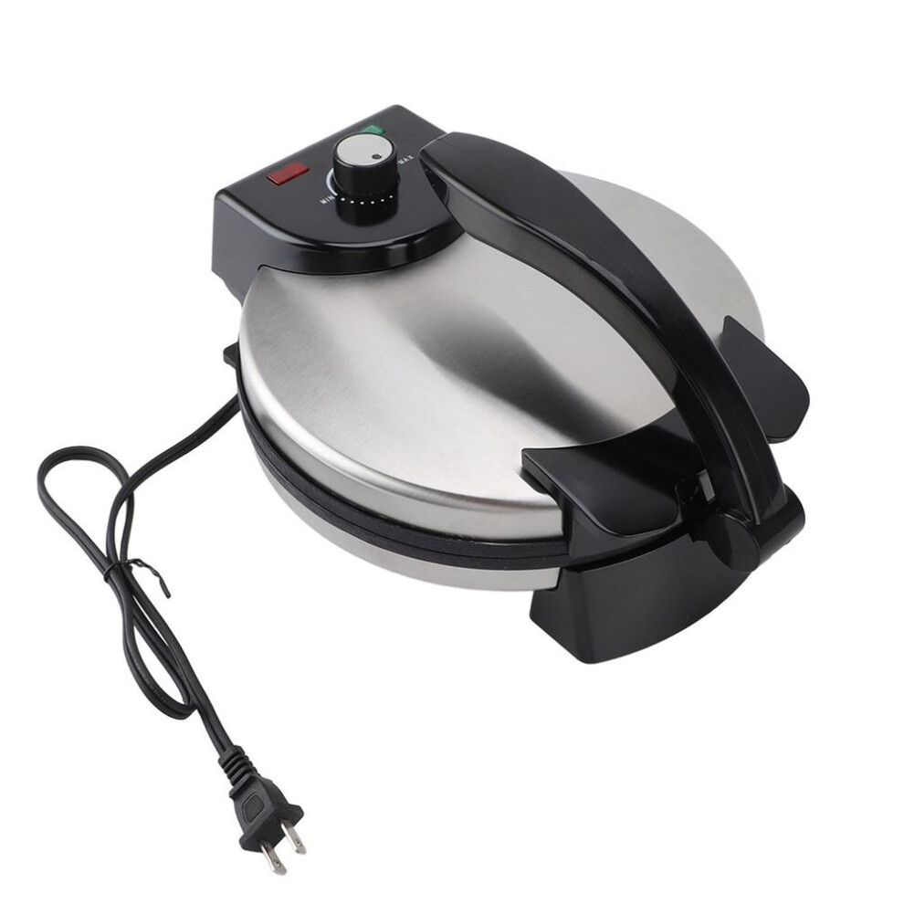 Electric Tortilla Maker 10in Knob Temperature Control Anti Stick Roti Maker Machine With Stainless
