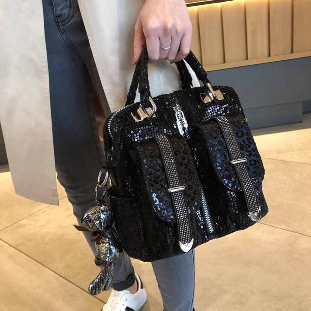 2023 Women's Fashion Multi-purpose Sequined Handbag And Backpack - Trendy Korean Style Shoulder Bag