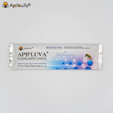 APIBUZZ APIFLUVA Effective Anti Varroa Strips - 20-Count Pack | Beekeeping Essentials | Beehive Accessories | Bee Equipment