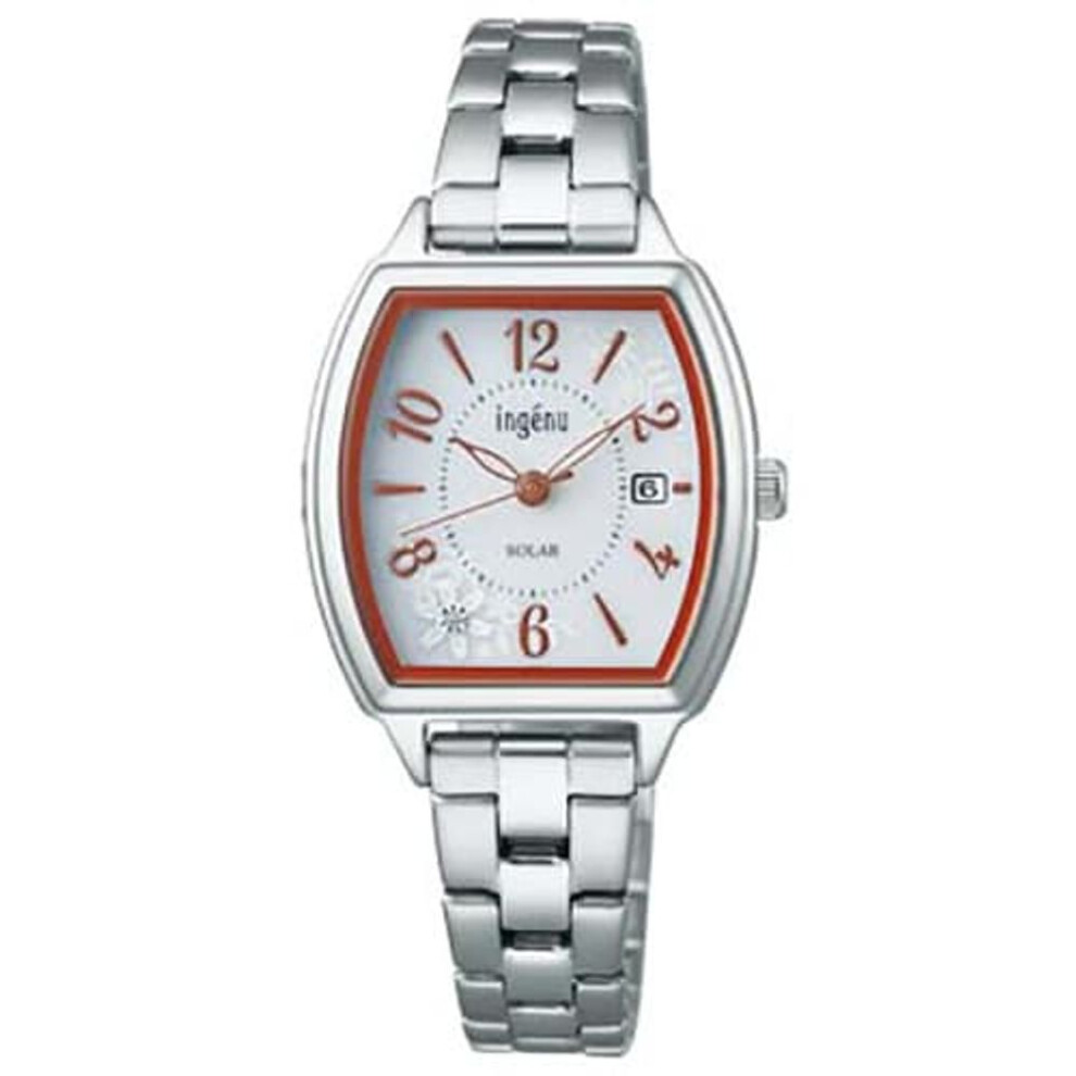 Seiko Women's AHJD437 (INGENU Solar Metal Band Women's) tonneau Watch Stainless Analog