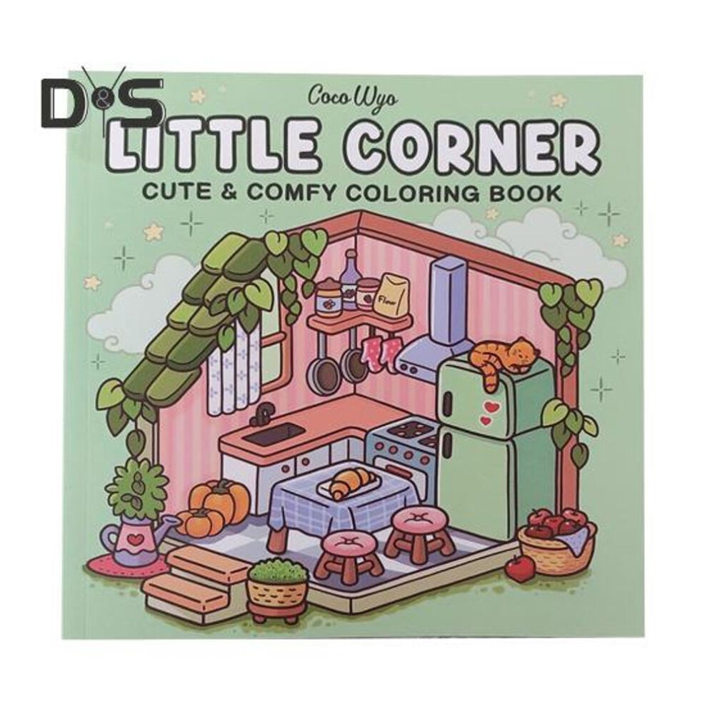 Coloring Book Portable Size Cute Weird Design Single-Sided Pages High-Resolution Printing Book Diverse Themes Stress Relief Drawing Book