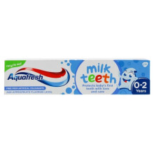 3 x Aquafresh Milk Teeth Toothpaste 0-2 Years 50ml