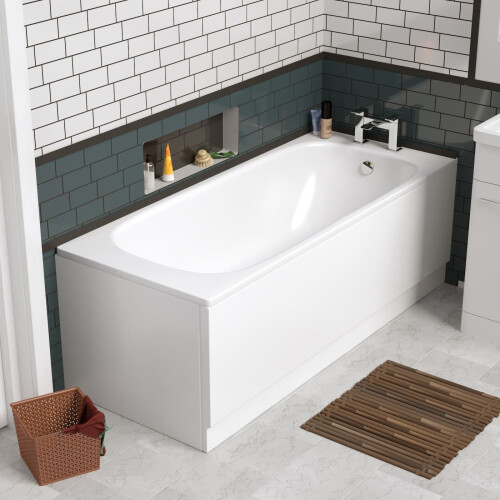 NES Home Zensen Bathroom 1700mm Single Ended Bath + Front Bath Panels