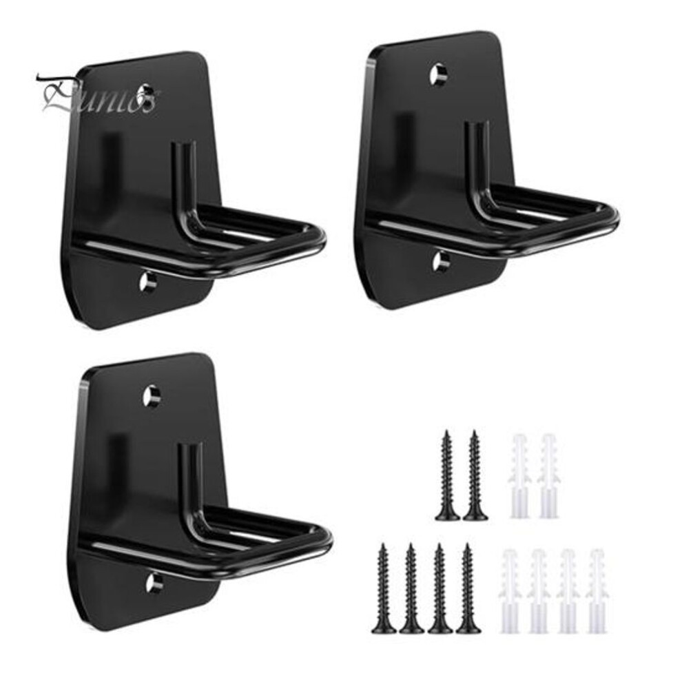 3pcs Resistance Band Wall Hook With Screw Heavy Duty Metal Home Gym Workout Strength Training Band Body Weight Strap Ceiling Wall Mounted Hanger