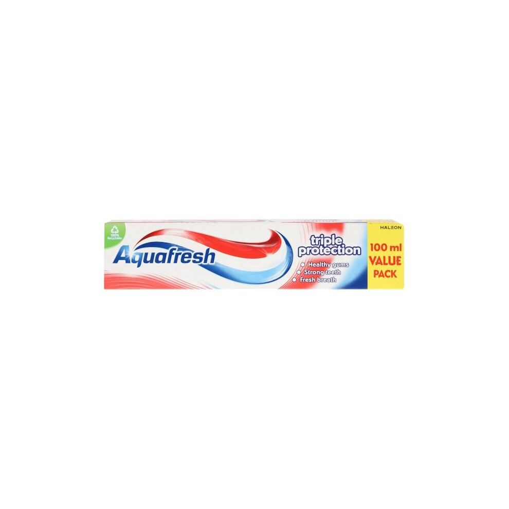 6 x Aquafresh Triple Protection Toothpaste 100ml