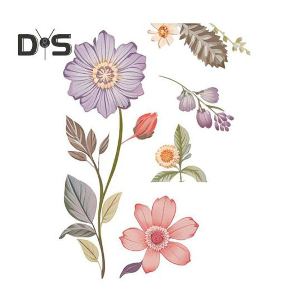 Flower Switch Sticker Removable Self-adhesive Waterproof PVC Living Room Bathroom Light Switch Wall Socket Outlet Decoration Decal