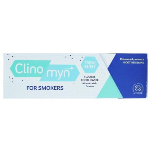 12 x Clinomyn For Smokers Fresh Mint Toothpaste 75ml