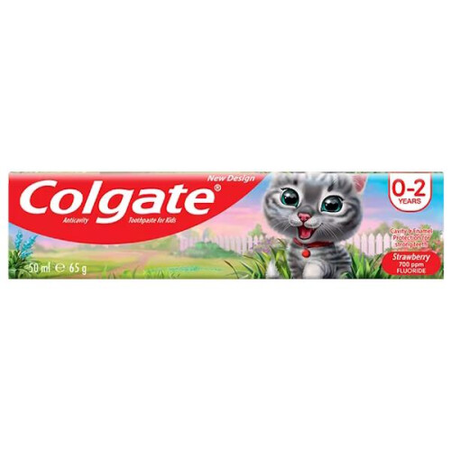 Colgate Colgate Anticavity Toothpaste For Kids Strawberry 0-2 Years 50ml