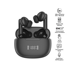 Audeeo AO-AONAVIG True Wireless Bluetooth Earphones | ENC with 4 Mics, 10mm Drivers, 18h Battery, Touch Controls, Transparency Mode