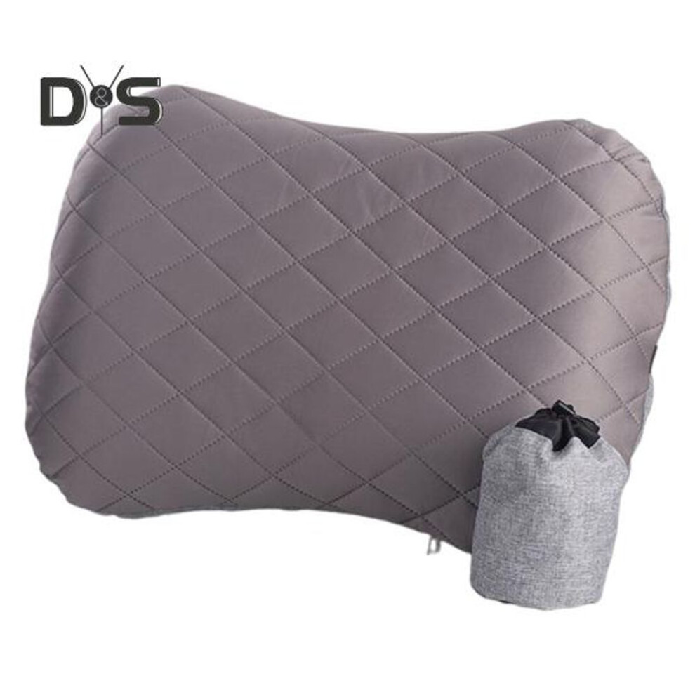 Outdoor Travel Inflatable Pillow With Removable Washable Cover Ergonomic Ultralight Camping Backpacking Hiking Neck Lumbar Support Sleeping Head