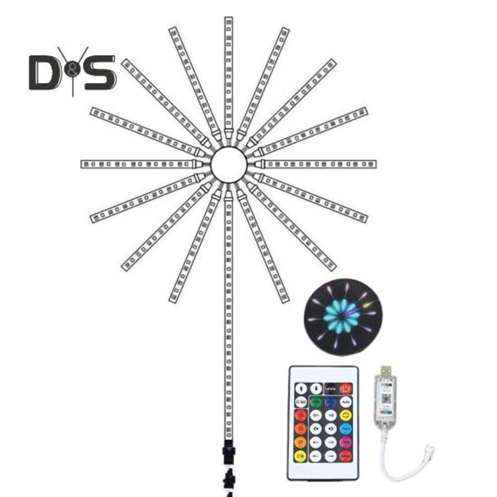 RGB Light Strip Wi-Fi Bluetooth-compatible Smart LED Light Music Sync Remote Control Christmas Decorations Lights Decor