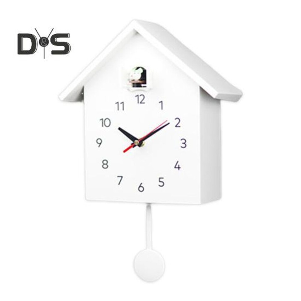 Silent Wall Clock High Accuracy Simple Installation Minimalist Birdhouse Modern Design Decorative Hanging Clock