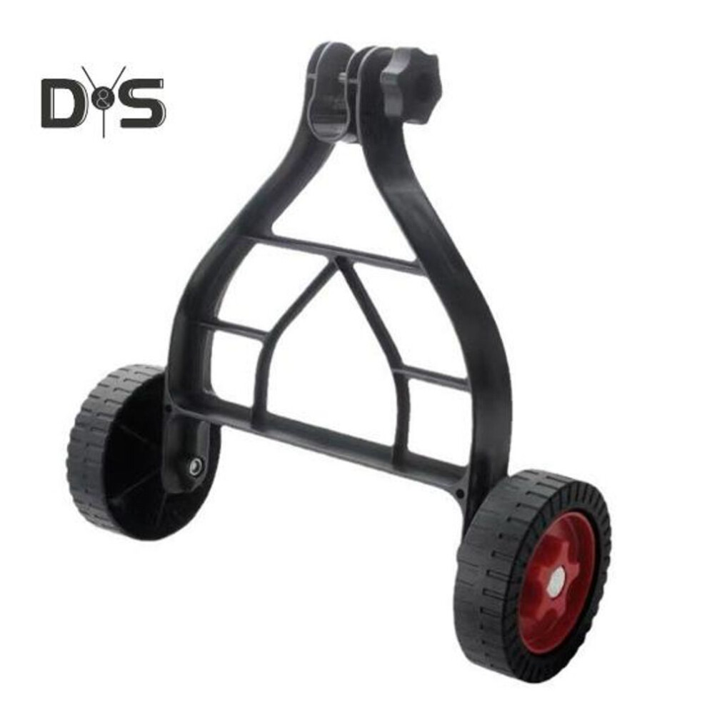 Lawn Mower Support Wheel Adjustable Trimmer Auxiliary Wheels Universal Fit Weed Eater Support Wheels for Walk-Behind Brush Cutter