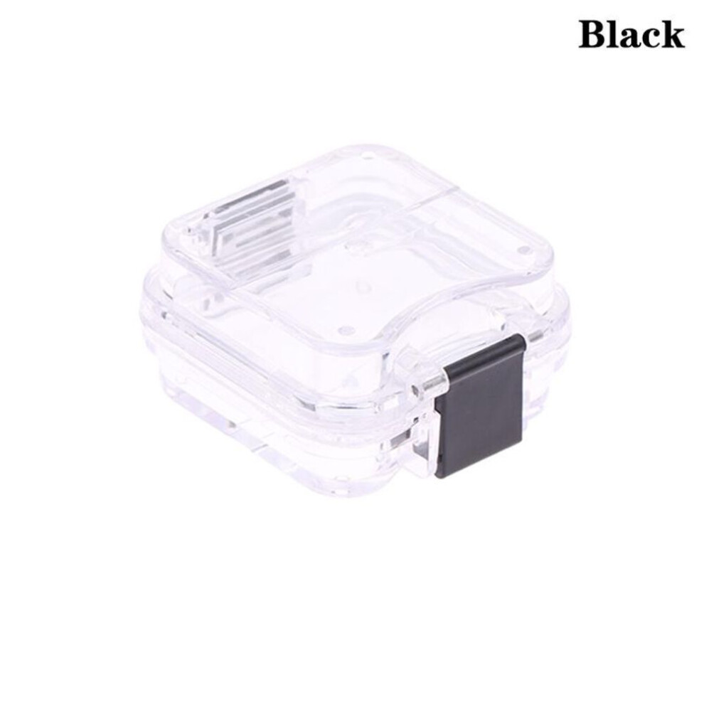 (black) 1Pcs Denture Storage Box With Transparent Flexible Film Dentist Material Dental Plastic Membrane Boxes Small Dental Crown Box