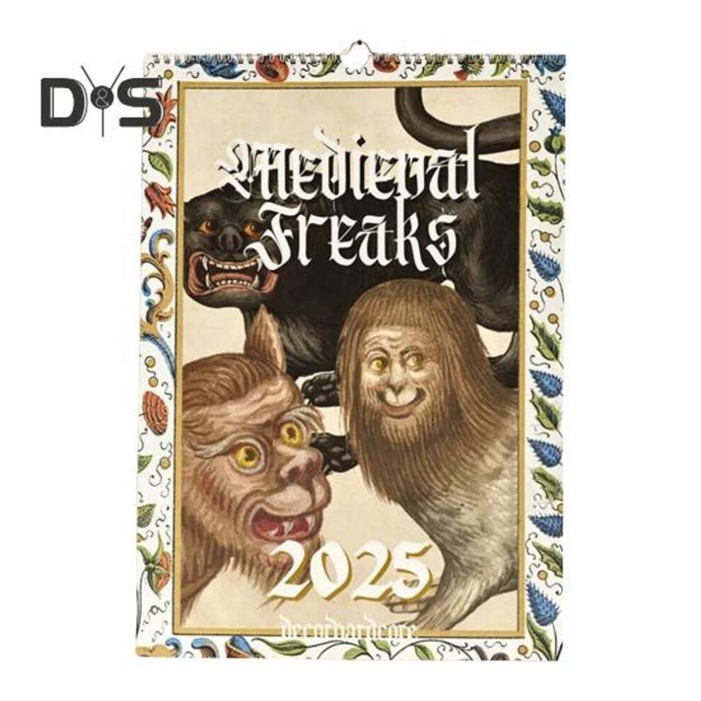 Medieval Freaks Wall Calendar 2025 Medieval Strange Animals Calendar 12 Months Medieval Animals Calendar For Home Office Decor