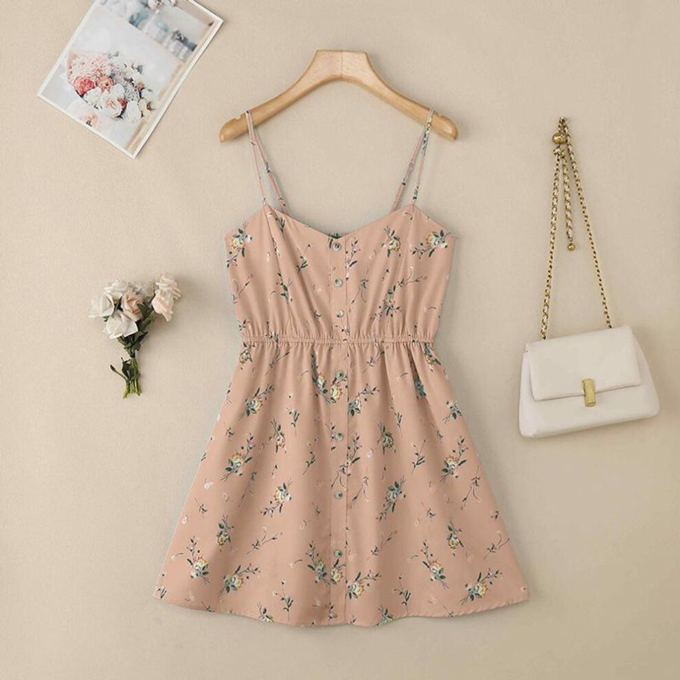 (2XL, orange) Zanzea Womens Summer Casual Sleeveless Floral Print Sling Short Jumpsuits