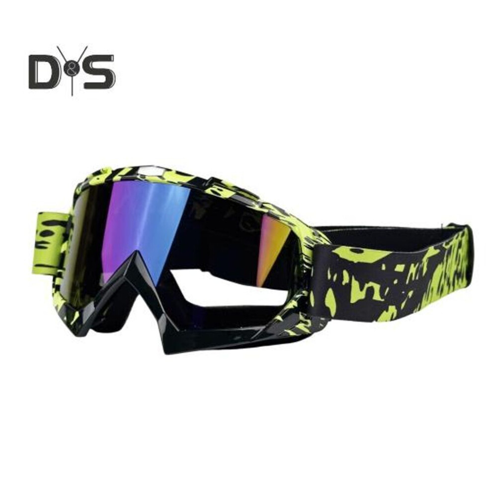 (multicolor, G) Outdoor Cycling Glasses with Elastic Band UV Protection Windproof Lightweight Men Women Skiing Snowboarding Motorcycle Bike Sports Goggles Eyewear