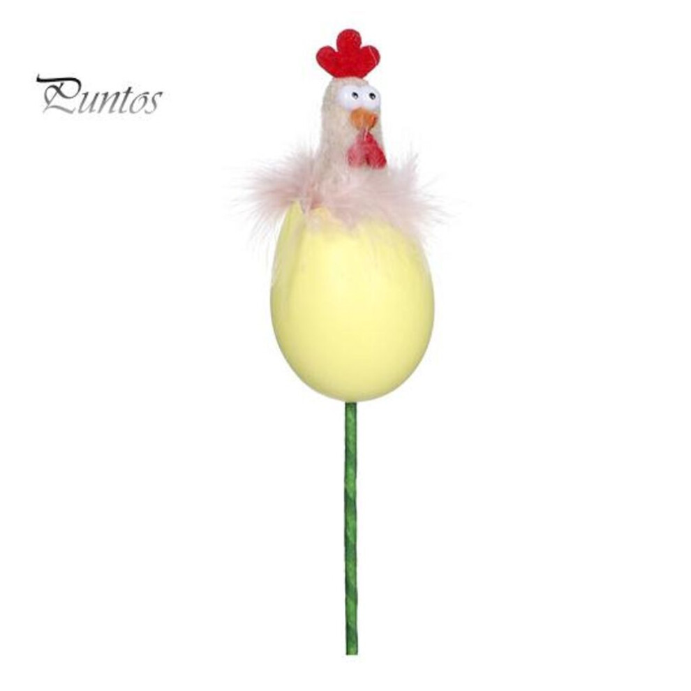 (as the picture, B) Easter Chick Decoration Plush Chick Figurine Chick In Eggshell Pick For Easter Home Decor Farm Chicken Theme Party Supplies