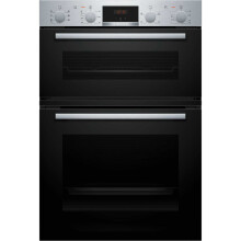 Bosch MBA533BS3B Series 4 Built-In Double Oven with 3d Hot Air - Stainless Steel