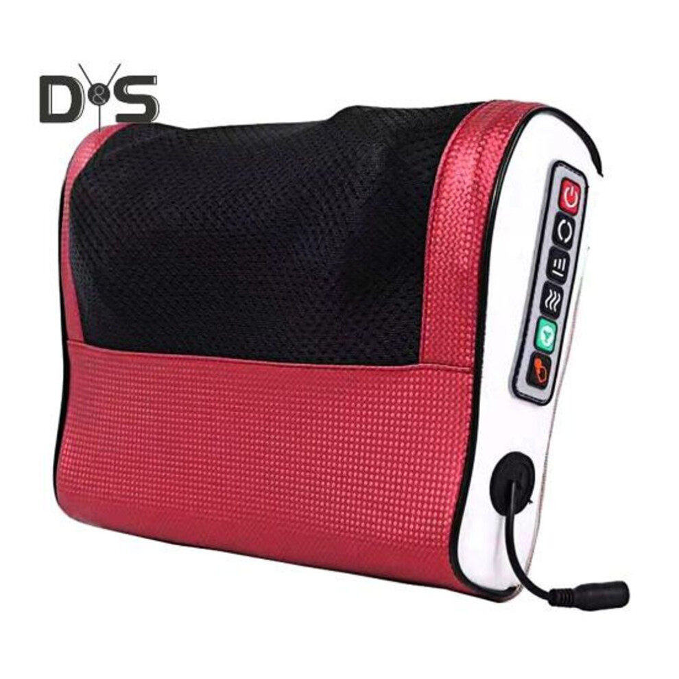 Electric Neck Massager Pillow with Adjustable Heat Compress Cervical Waist Vibration Massage Pillow Rechargeable Neck And Back Kneading Tool