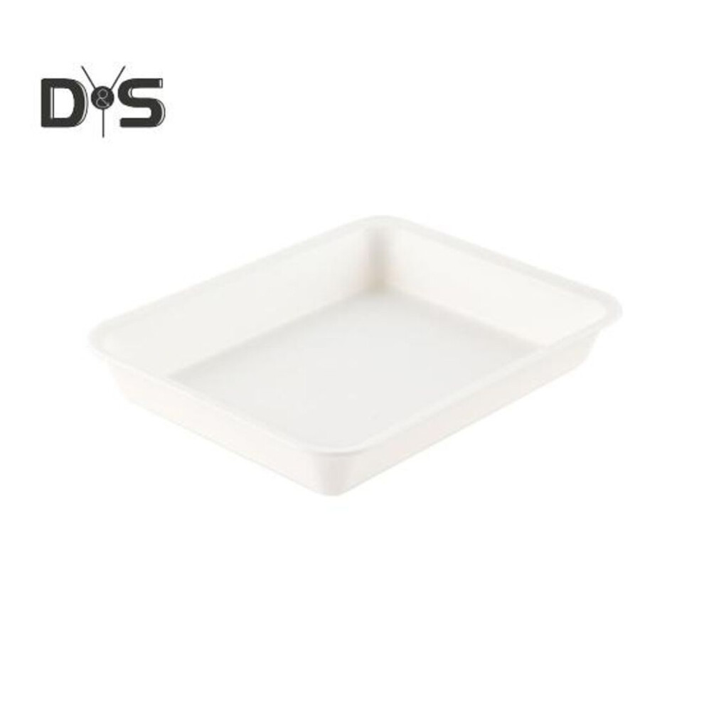 (as the picture, L) Dishes Tray Portable Food-grade Safe Creative Multifunctional Store White Rectangle Shape Food Plate Hot Pot Supplies