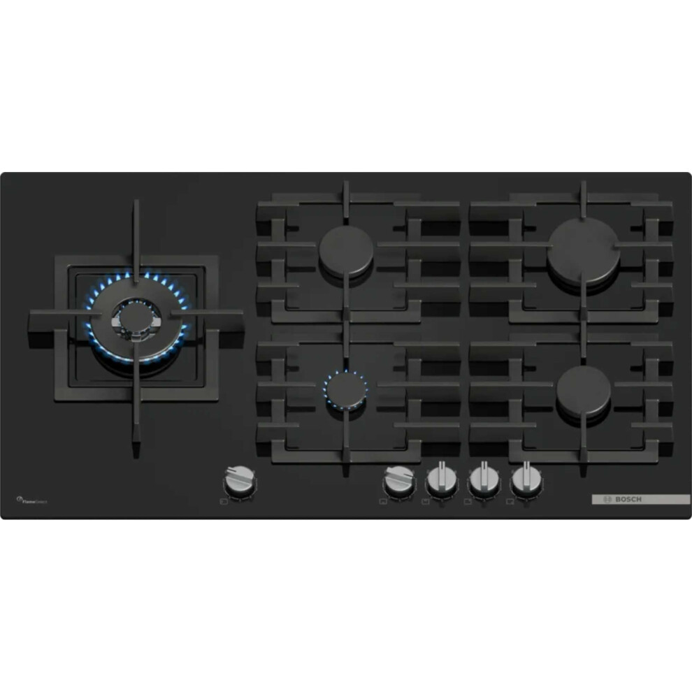 Bosch Serie 6 PPM9A6I40 hob Black Built-in 90 cm Gas 5 zone
