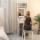 Homcom HOMCOM Compact Dressing Table with Lighted Mirror Open Shelves Drawer White 6