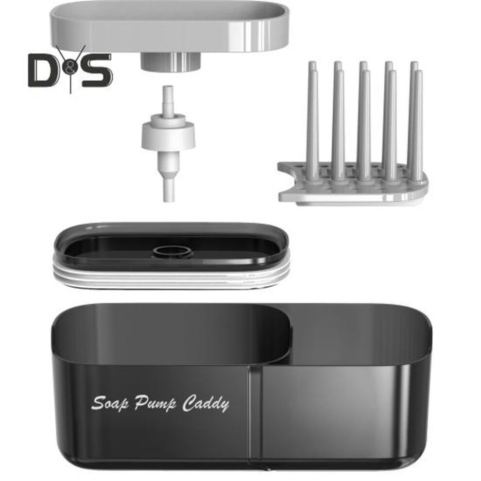 Detachable Dish Soap Dispenser Hollow Drain Pan Durable Countertop Dish Soap Dispenser