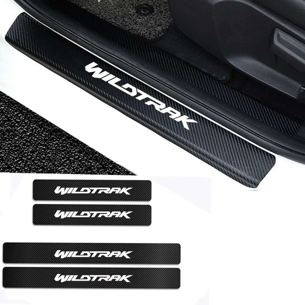(1Set) For Ford Ranger Wildtrak Car Door Sill Scuff Anti Scratch Sticker Protector 635504370627