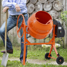 140L Electric Portable Cement Concrete Mixer with Wheels