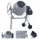 120L Grey Electric Cement Mixer with Wheels 3