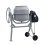 120L Grey Electric Cement Mixer with Wheels 2